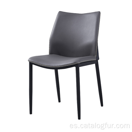 Silla de comedor de cuero para restaurante